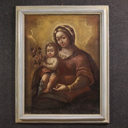 Antico dipinto madonna con - antico,