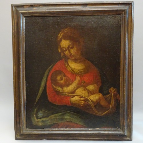 Antico dipinto madonna con - madonna,