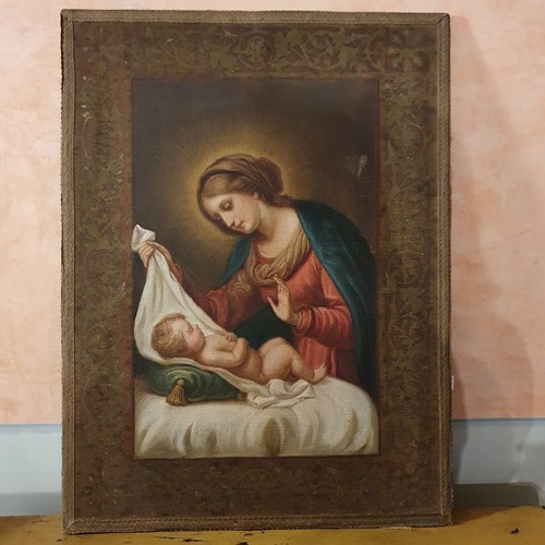 Antico dipinto madonna - antico,