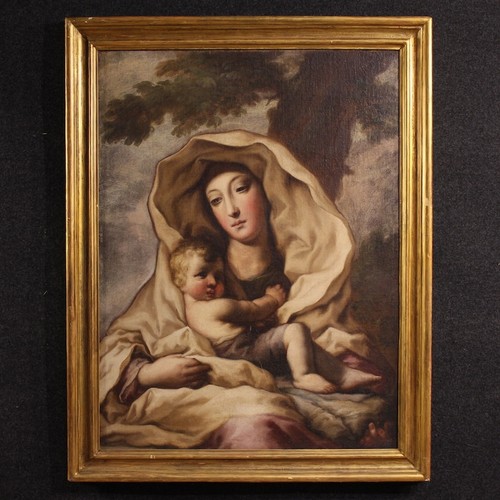 Antica madonna col bambino - col,