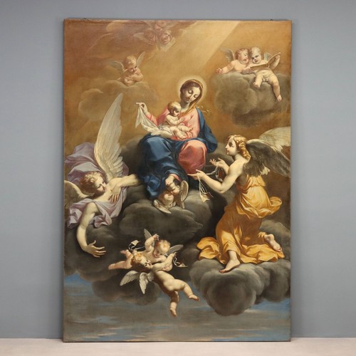 Dipinto antico madonna con - dipinto,