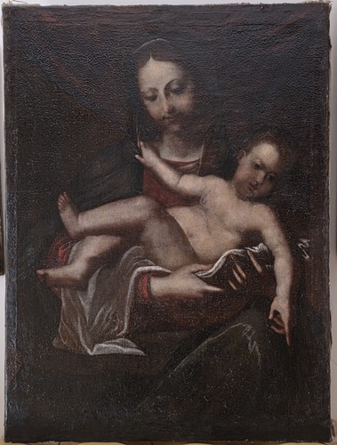 Antico dipinto olio tela - antico,