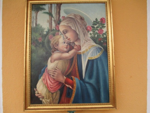 Antico quadro olio madonna - antico,