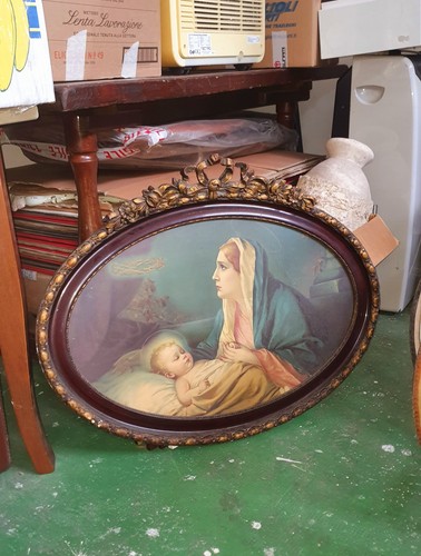 Quadro venerazione madonna - la,