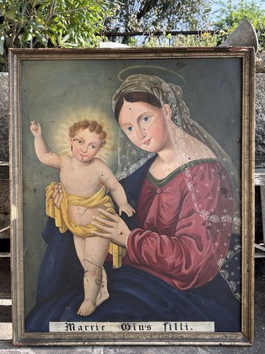 Antico quadro madonna - madonna, col
