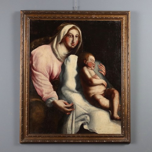 Dipinto antico madonna con - antico,