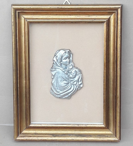 Antico quadro madonna con - antico,