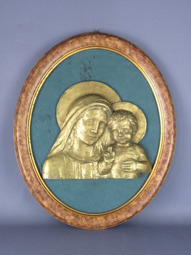 Quadro scultura bronzo madonna - quadro,