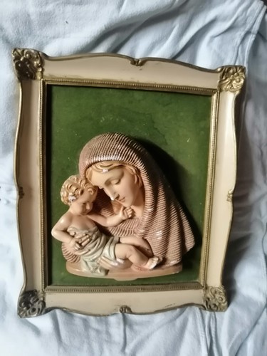 Quadro antico madonna con - quadro, 3d
