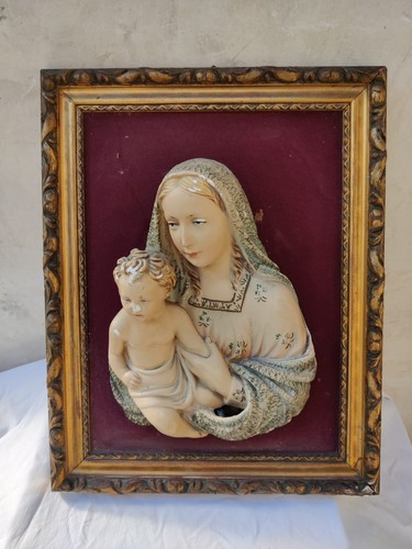 Antico quadro madonna con - quadro,