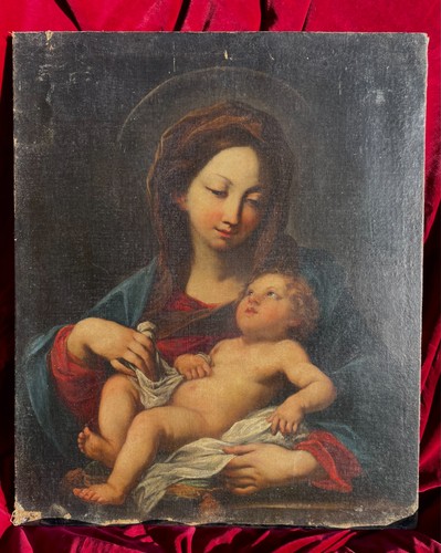 Dipinto antico madonna con - antico,,