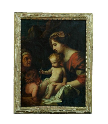 Quadro antico ritratto madonna - quadro,