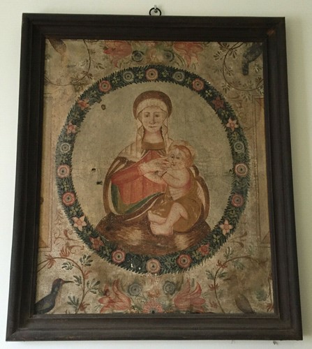 Quadro antico toscano madonna - quadro,