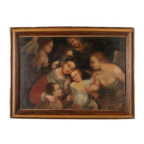 Dipinto antico madonna con - dipinto,