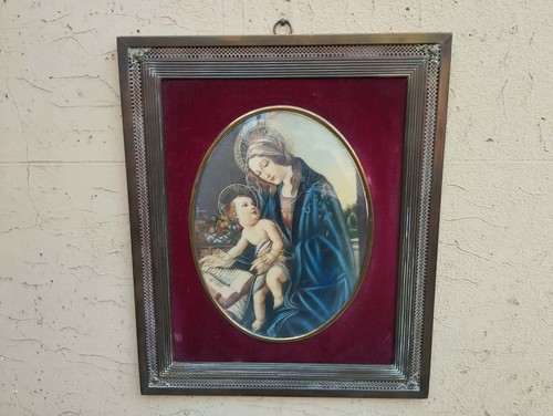 Antico quadro ovale madonna - quadro,