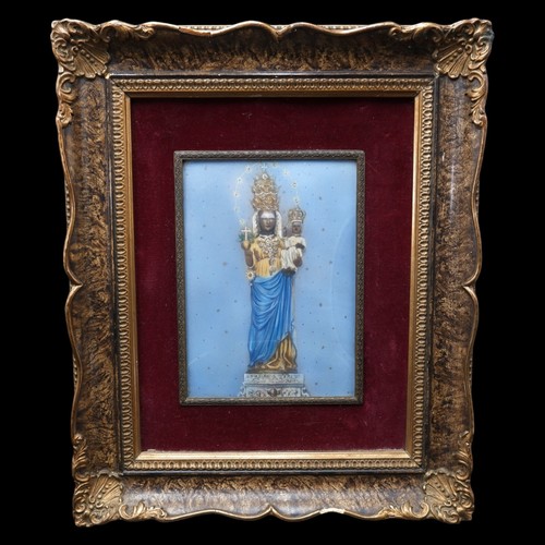 Miniatura madonna nera - madonna, con