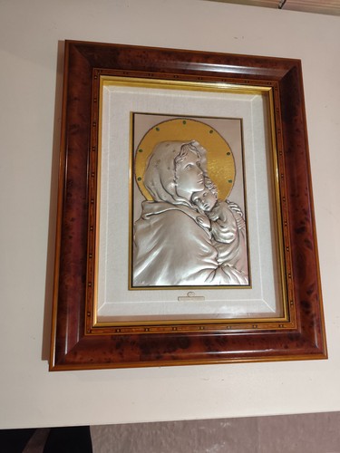 Quadro antico madonna con - quadro,