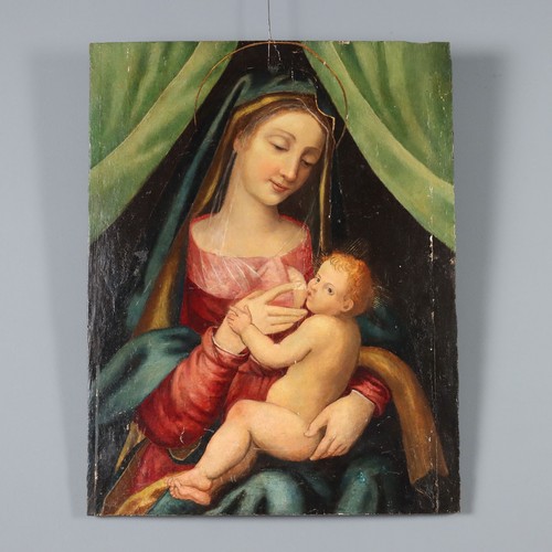 Antica madonna allatta - madonna, bambino